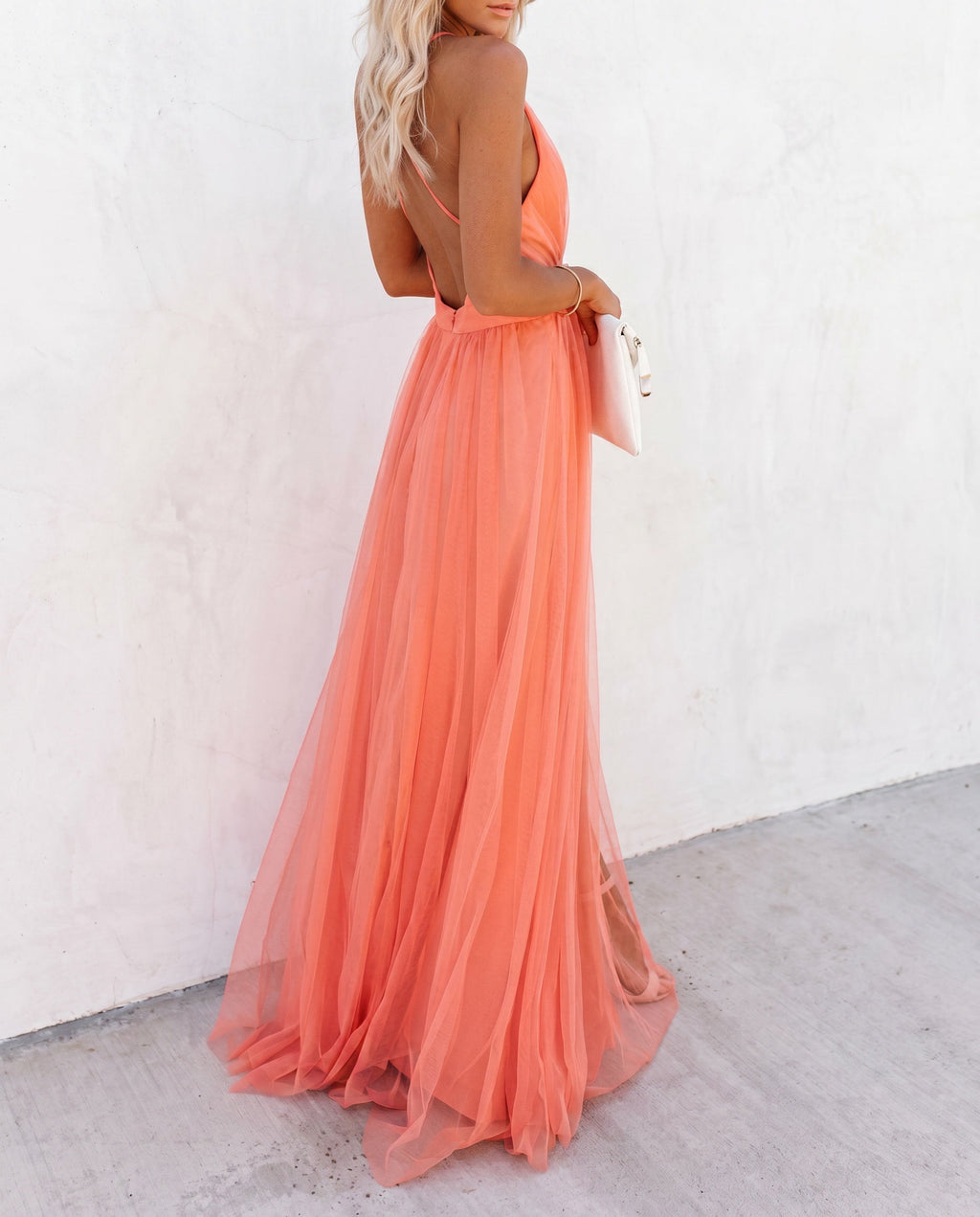 Coral Fade Dress