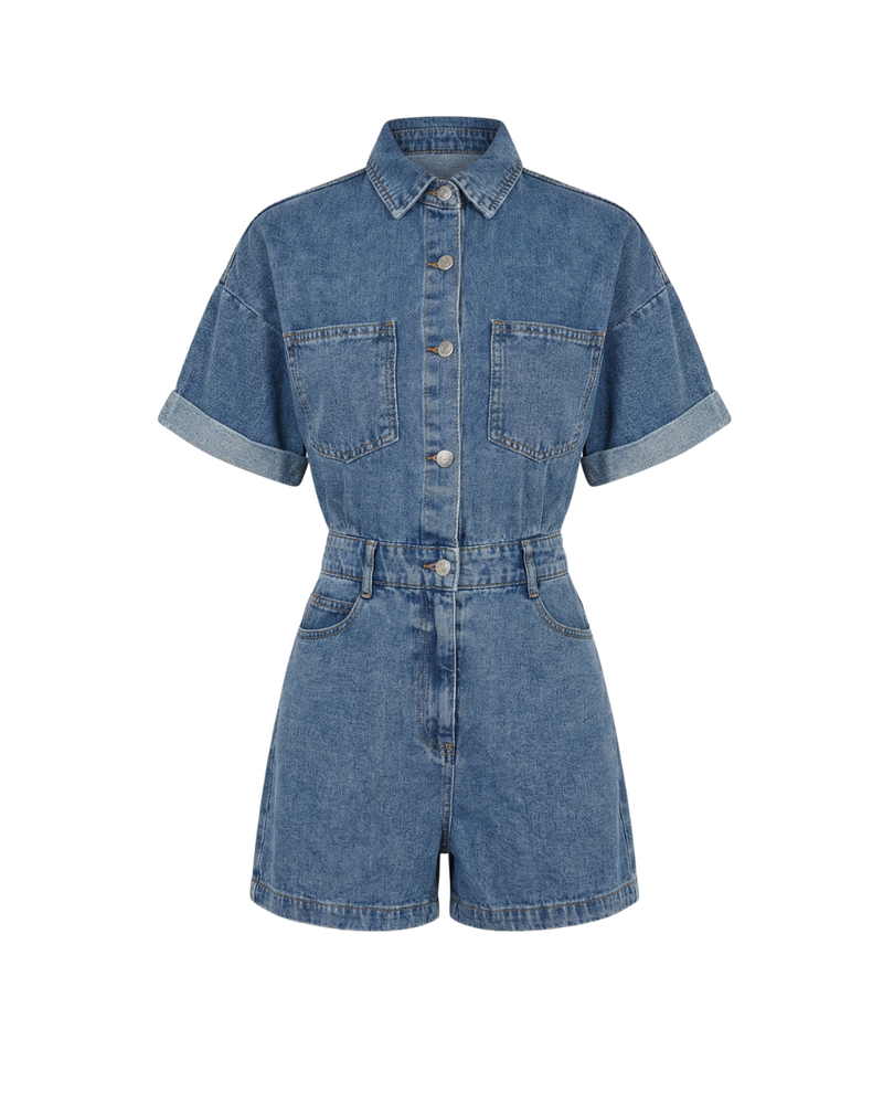 Blue Print Jumpsuit