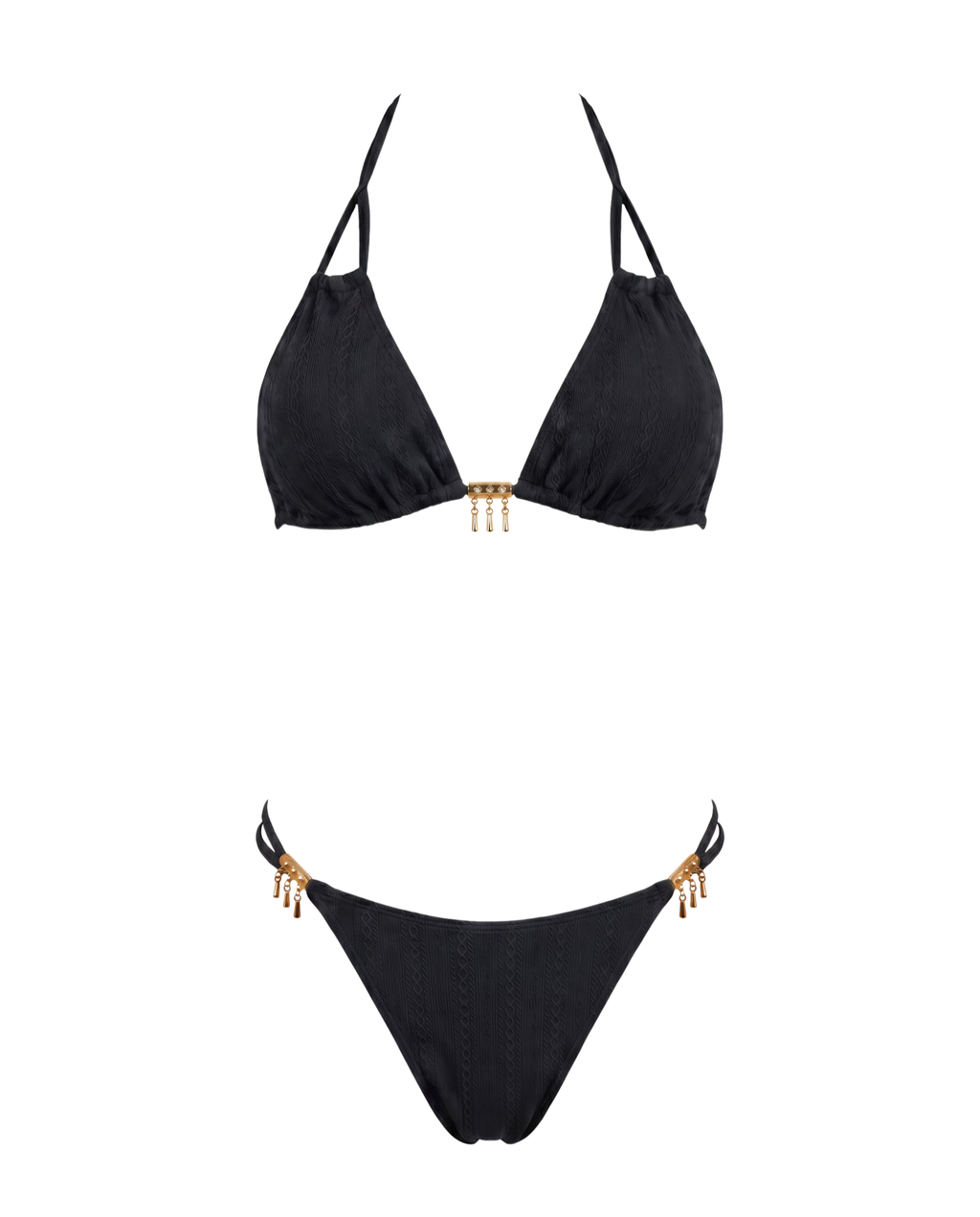 Colorblock Bikini Set