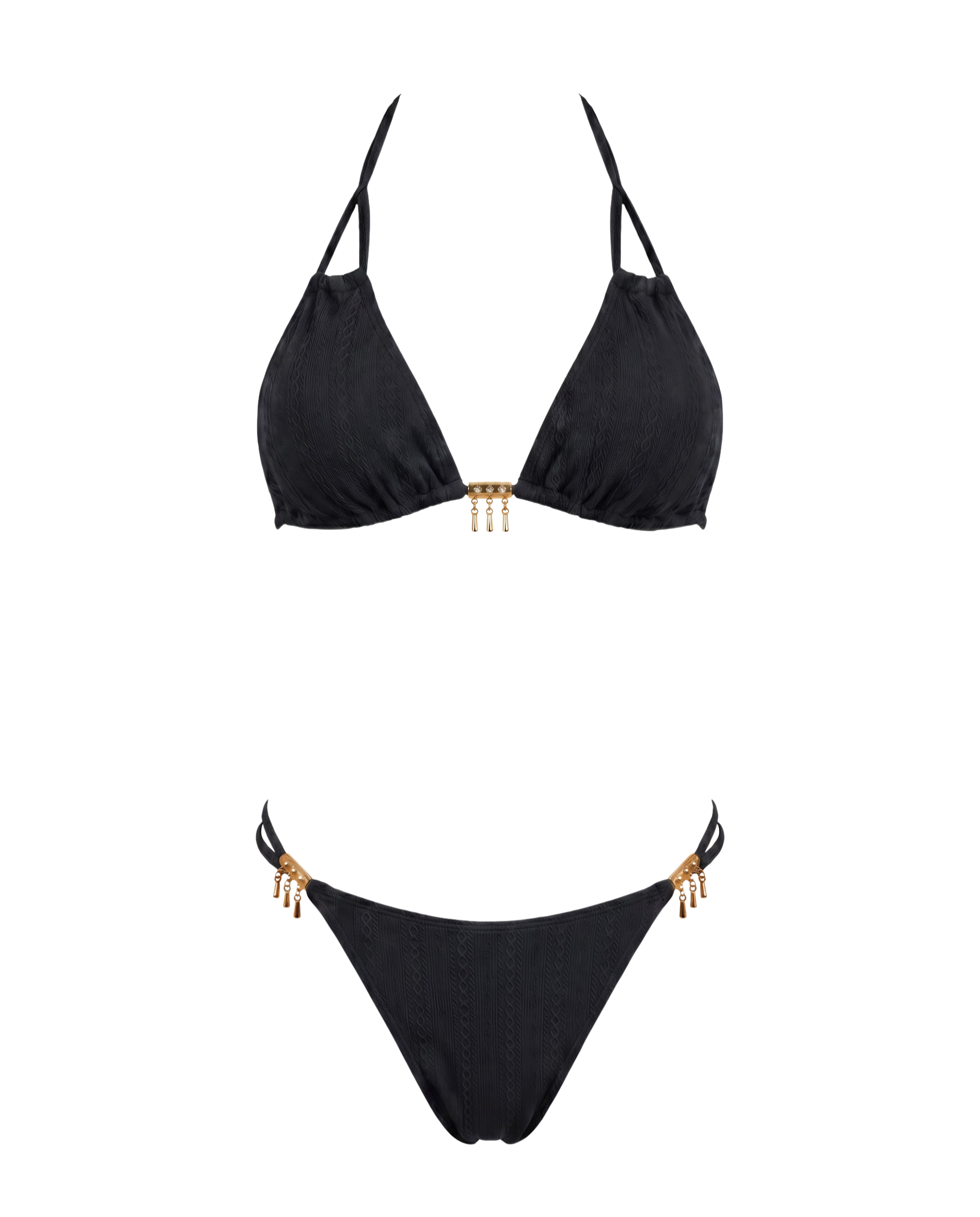 Colorblock Bikini Set
