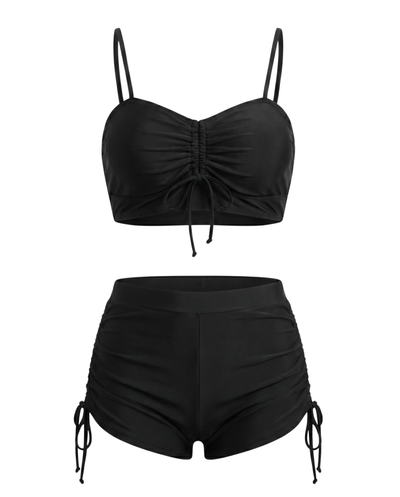Drawstring Two-Piece Swim