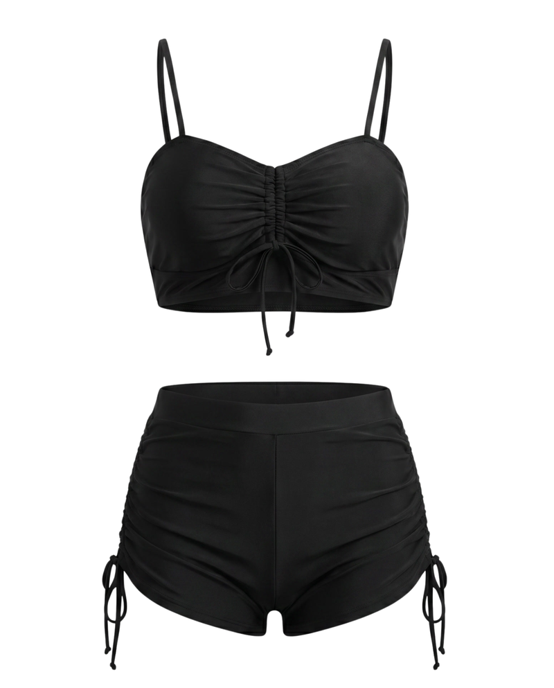 Drawstring Two-Piece Swim
