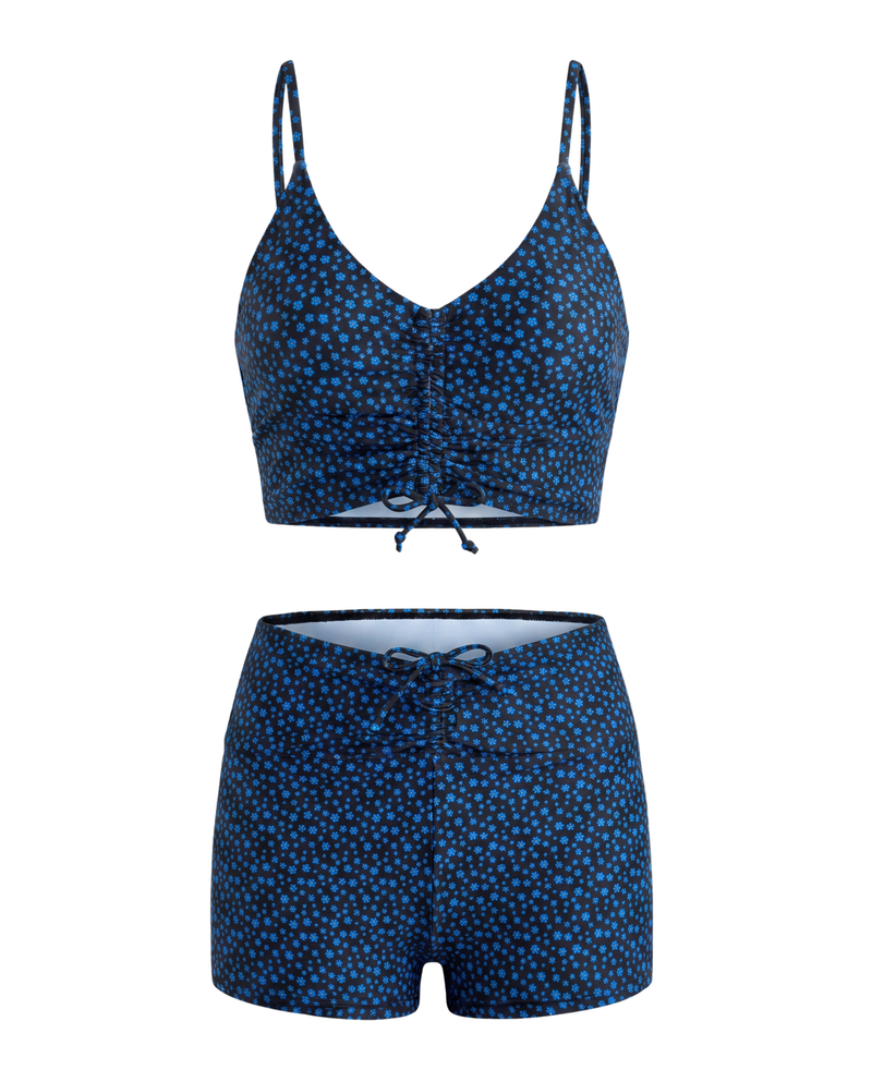 Print Flat Strap Bikini