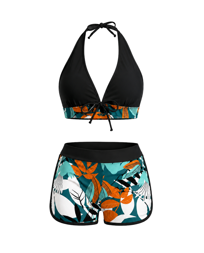 Halterneck One-Piece Swimsuit
