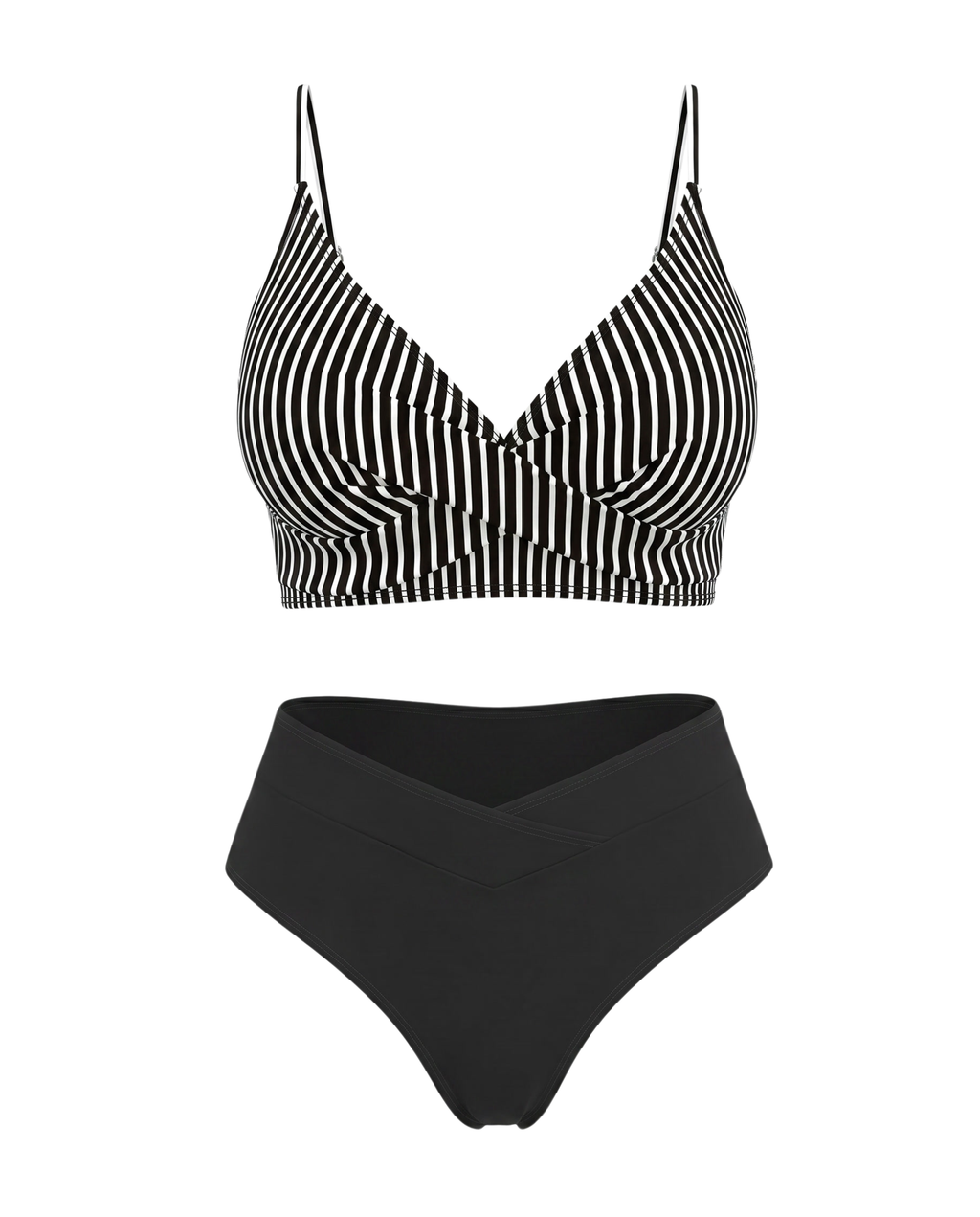 Solid Color Bikini Set