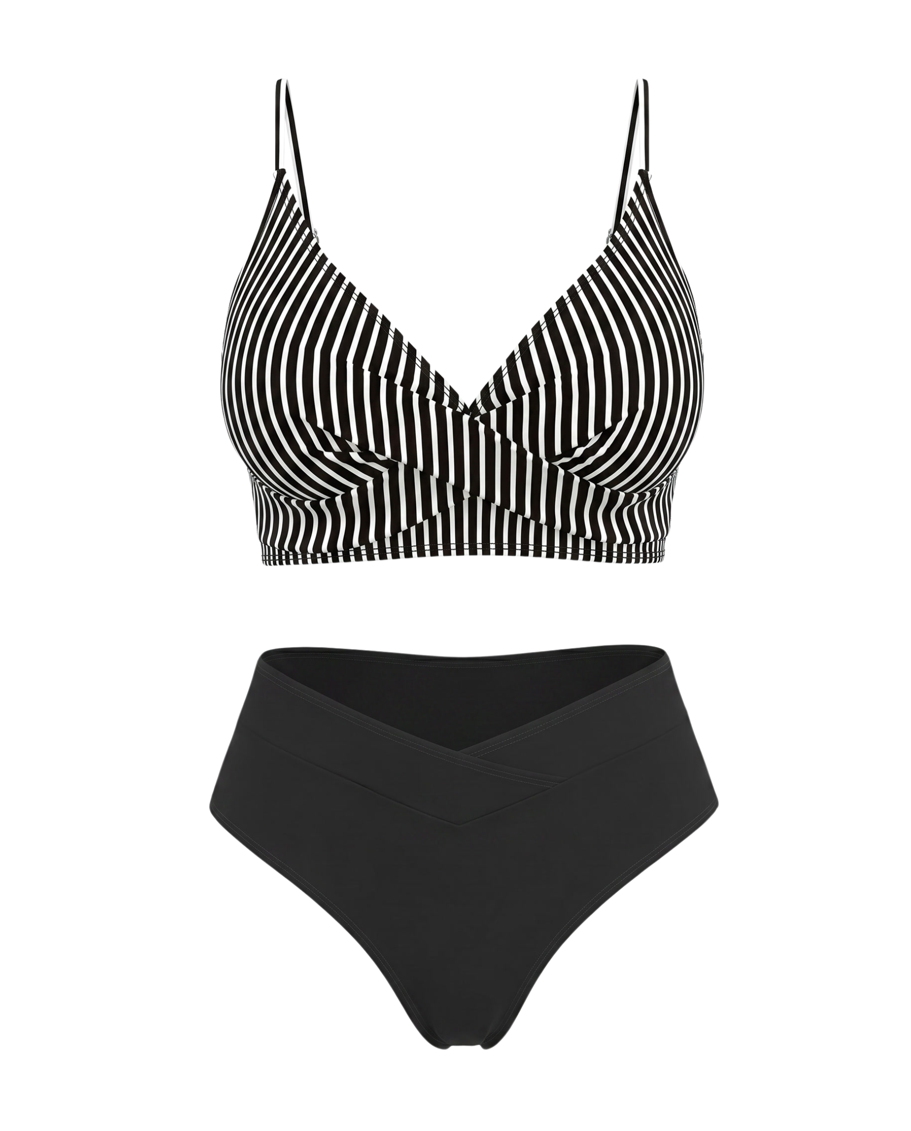 Solid Color Bikini Set