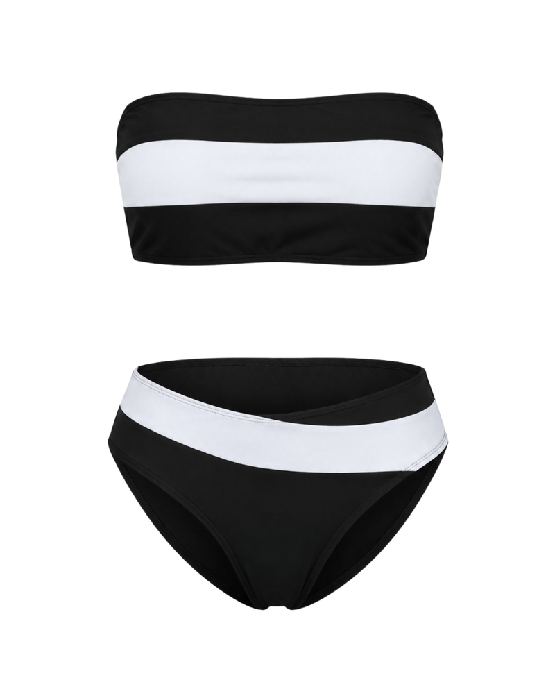 Colorblock Contrast Bikini