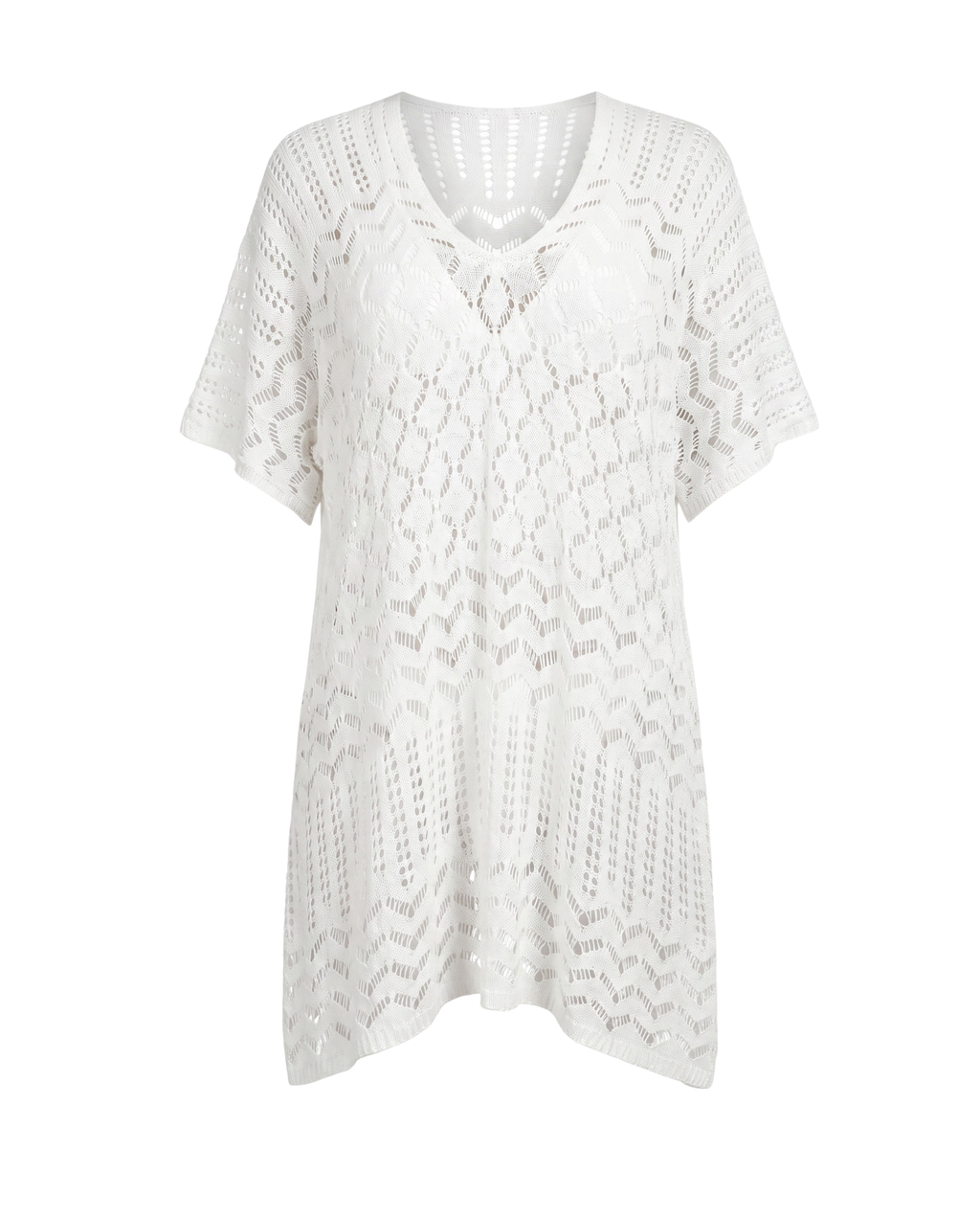 Striped Knit Cover-Up