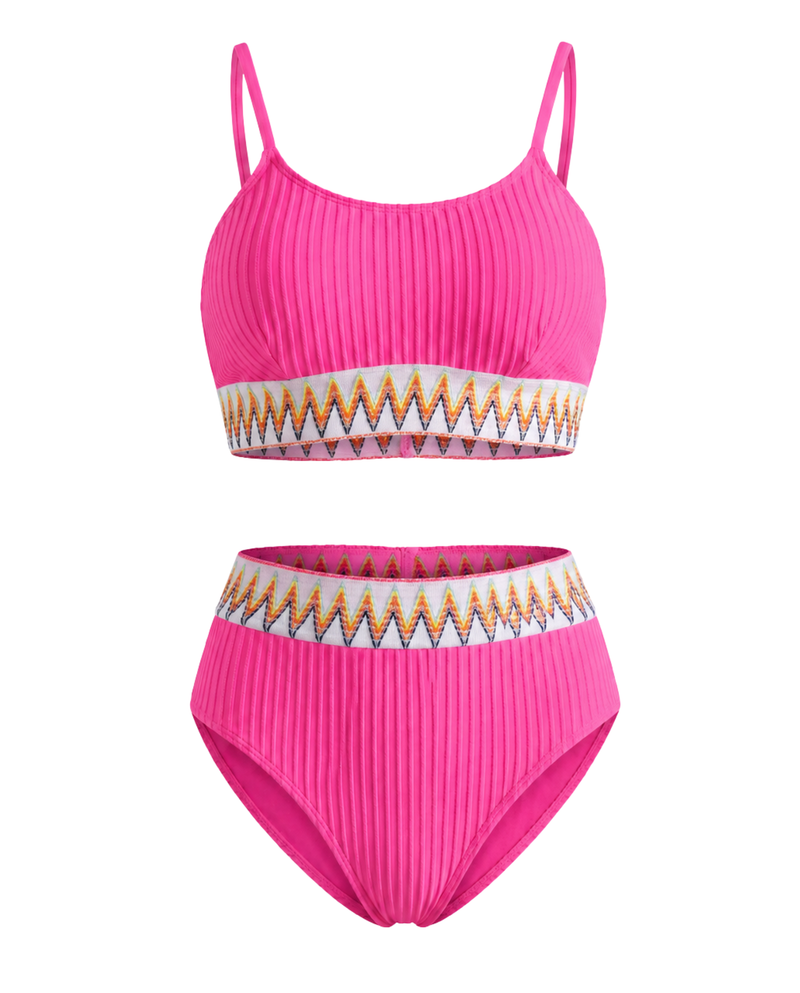 Knit High Waist Bikini