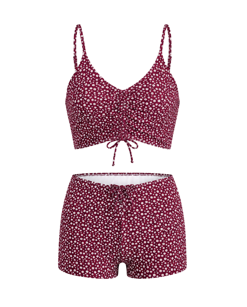 Print Flat Strap Bikini