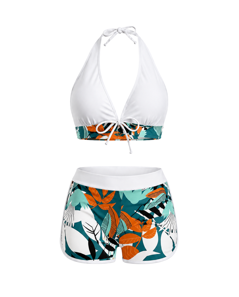 Halterneck One-Piece Swimsuit