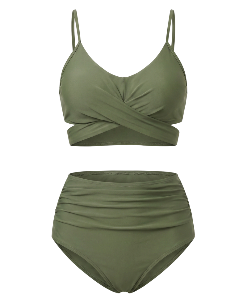 Print High Waist Bikini