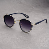 Silver Frame Dual Gray Lens