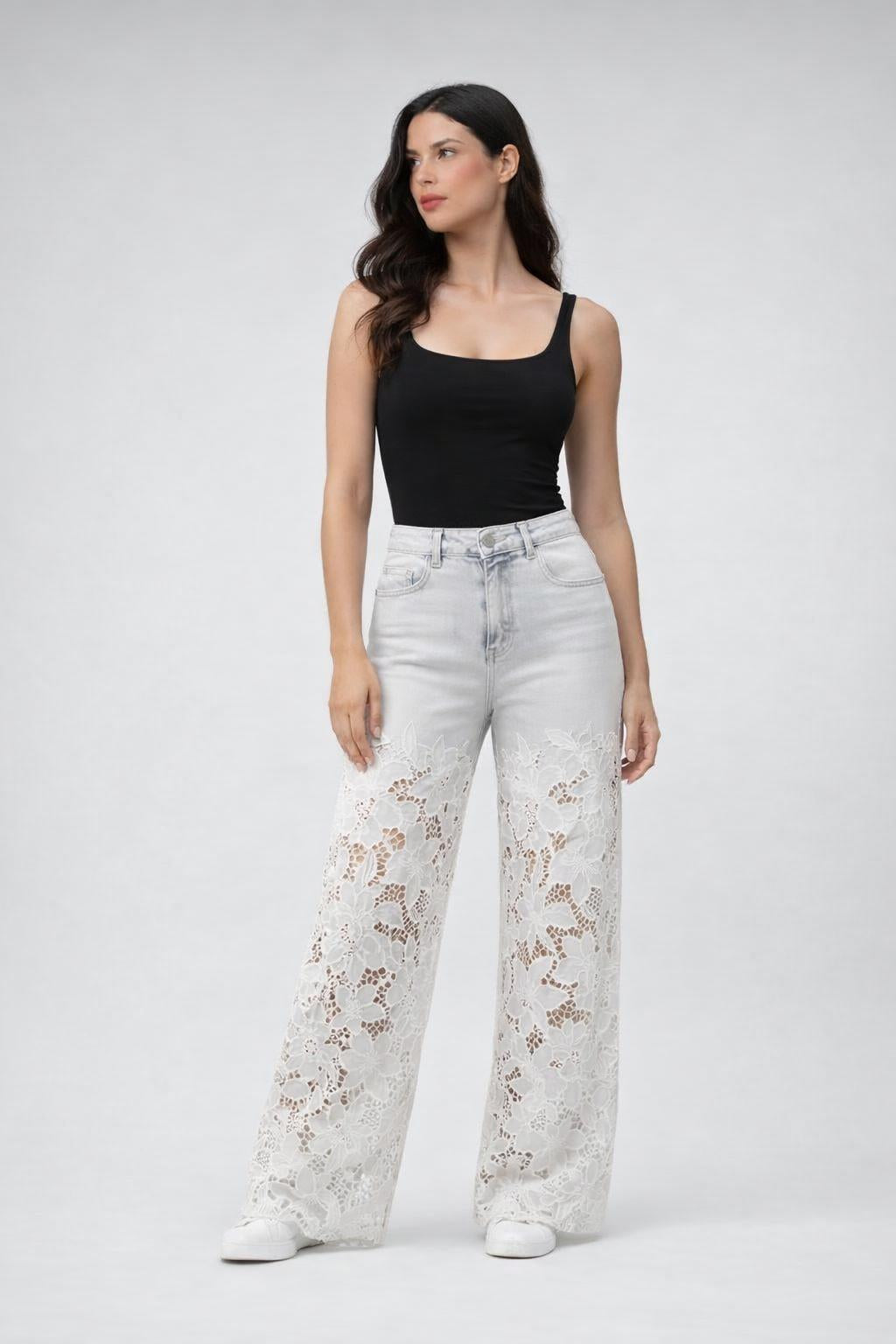Lace Break Denim