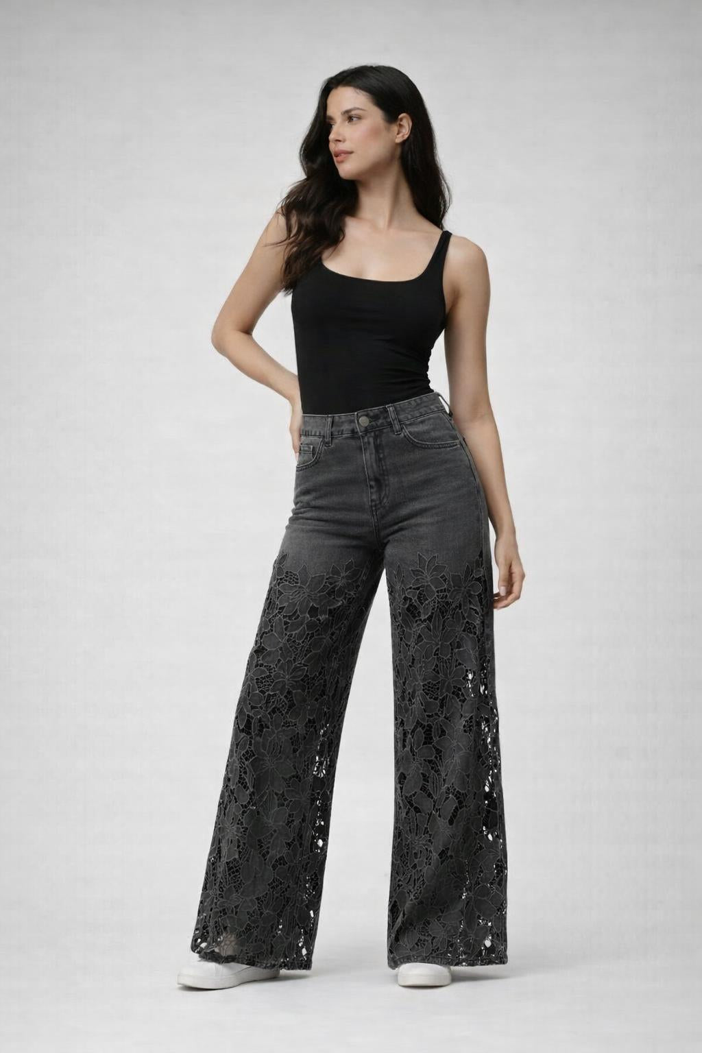 Lace Break Denim