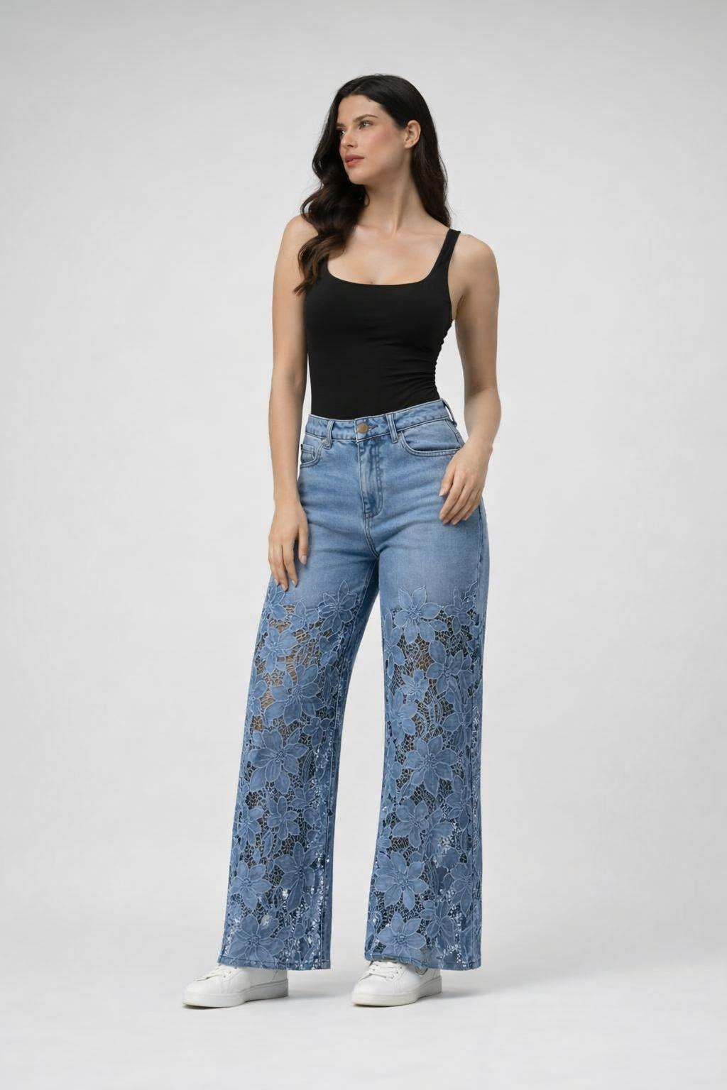 Lace Break Denim
