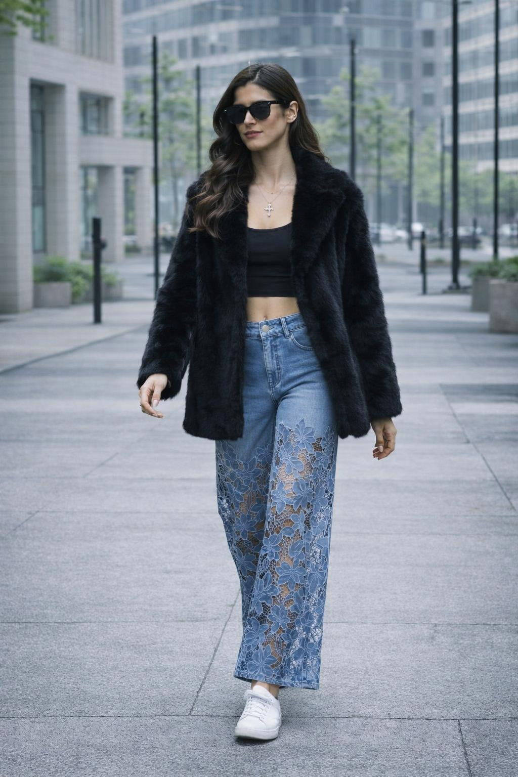 Lace Break Denim