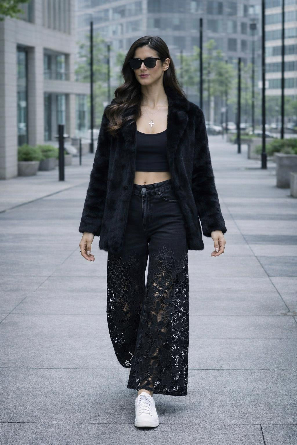 Lace Break Denim